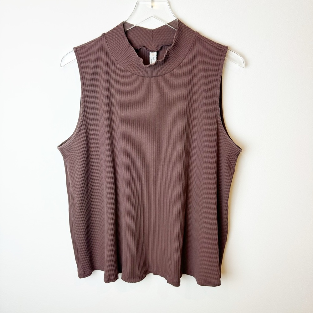 Daily Practice by Anthropologie | Ribbed Sleeveless Mockneck Top 1X